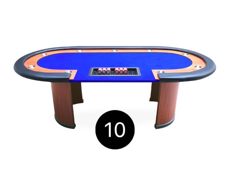 Table de poker pour 10 joueurs