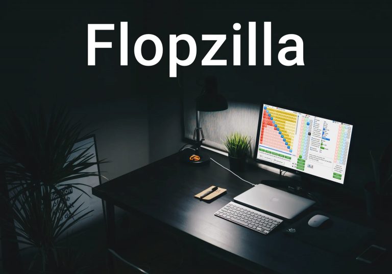 Un ordinateur sur lequel Flopzilla est allumé